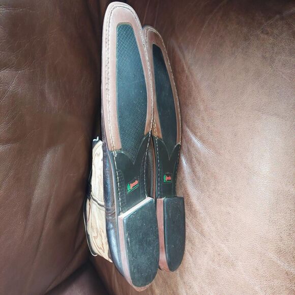 Laredo 7886 Men's Brown/Tan Square Toe Leather Cowboy Western Boots - Size 8.5D - Picture 4 of 4